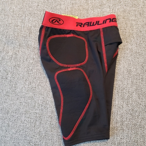 Rawlings Baseball Sliding Shorts  Youth Size Medium.NWT - Picture 3 of 6